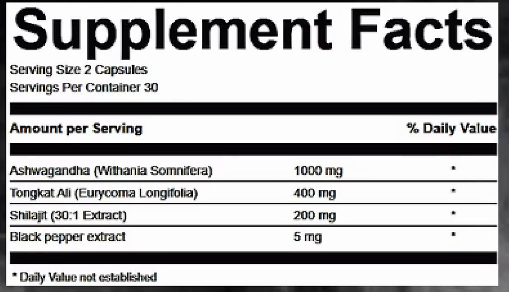 Natty Stack 60 & 120 Capsules