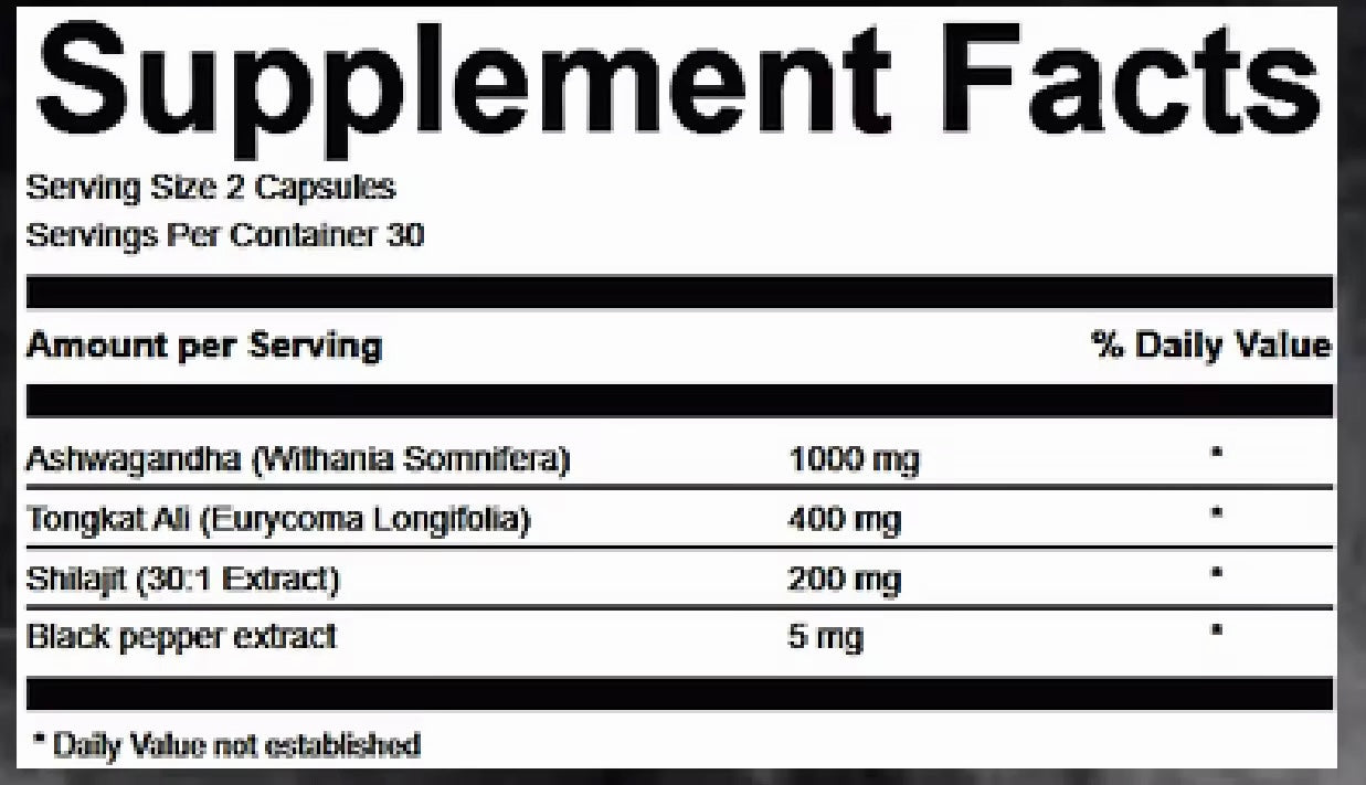 Natty Stack 60 & 120 Capsules
